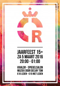 Poster Jaarfeest 15+ 2016